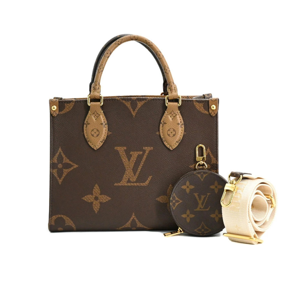 Louis Vuitton OnTheGo Handbag Brown